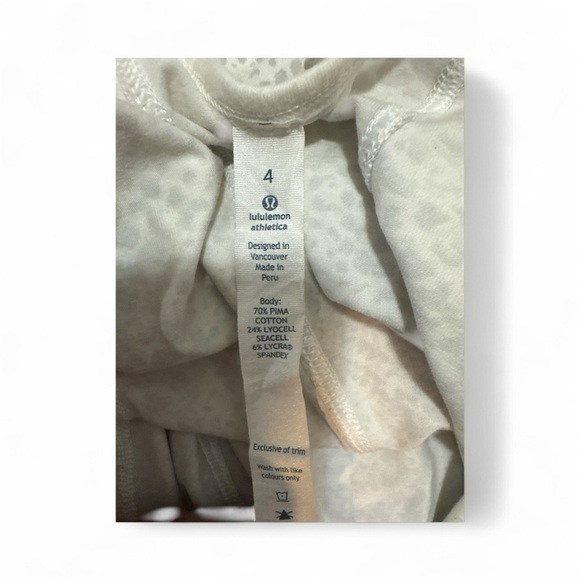 Lululemon Cream Snake Print long sleeve top - Picture 3 of 3